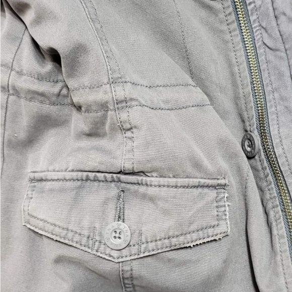 TNA Aritzia lined grey utility jacket - Picture 7 of 13